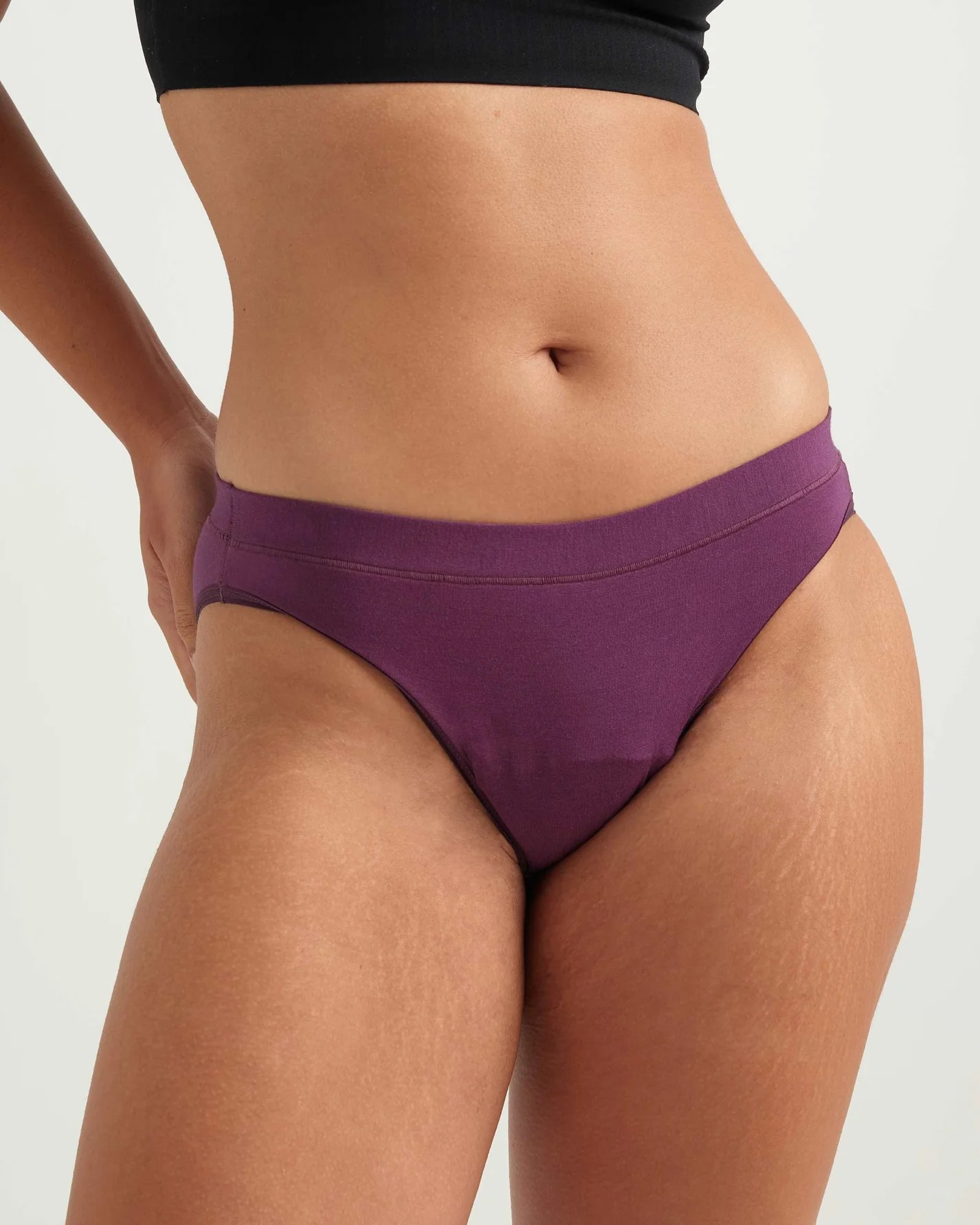 saalt period underwear in purple