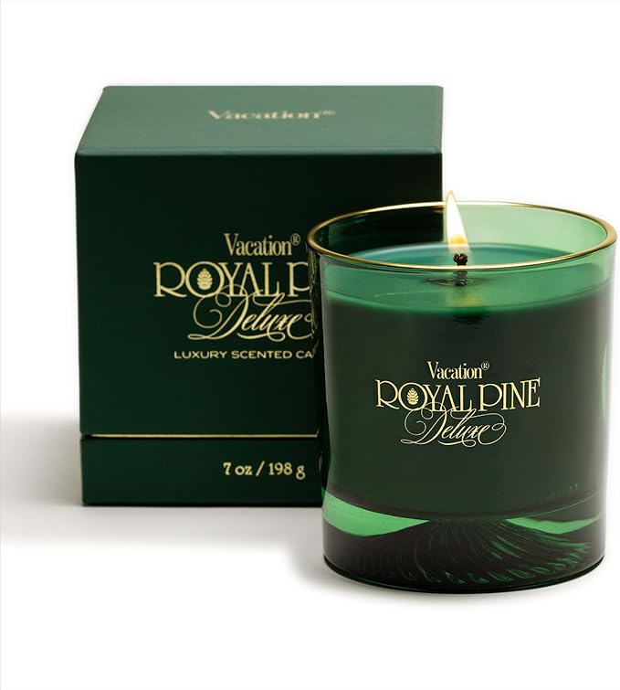 vacation royal deluxe pine candle