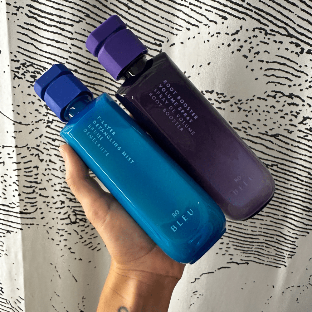 R+Co Bleu F-Layer Detangling Mist R+Co Bleu Magnifier Thickening Spray