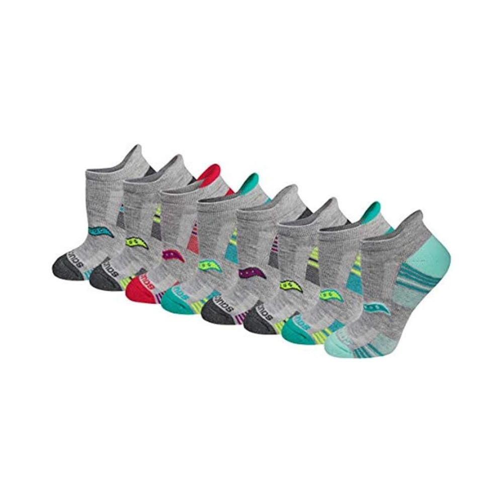 Saucony RunDry Performance Heel Tab Socks (8 Pairs)