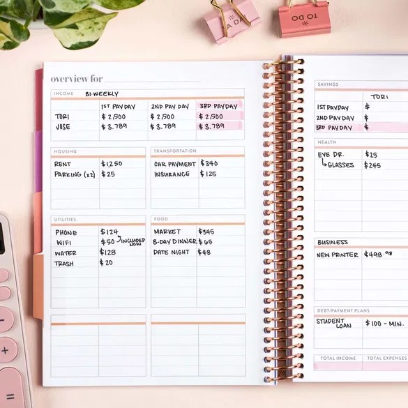 erin condren budget planner